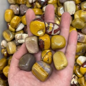 Mookaite jasper tumble stones - Set of 3 Pc