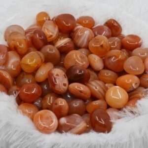 Red Carnelian Palm Stone- To Boost Creativity, Energy Booster, Confidence - 3 pc set