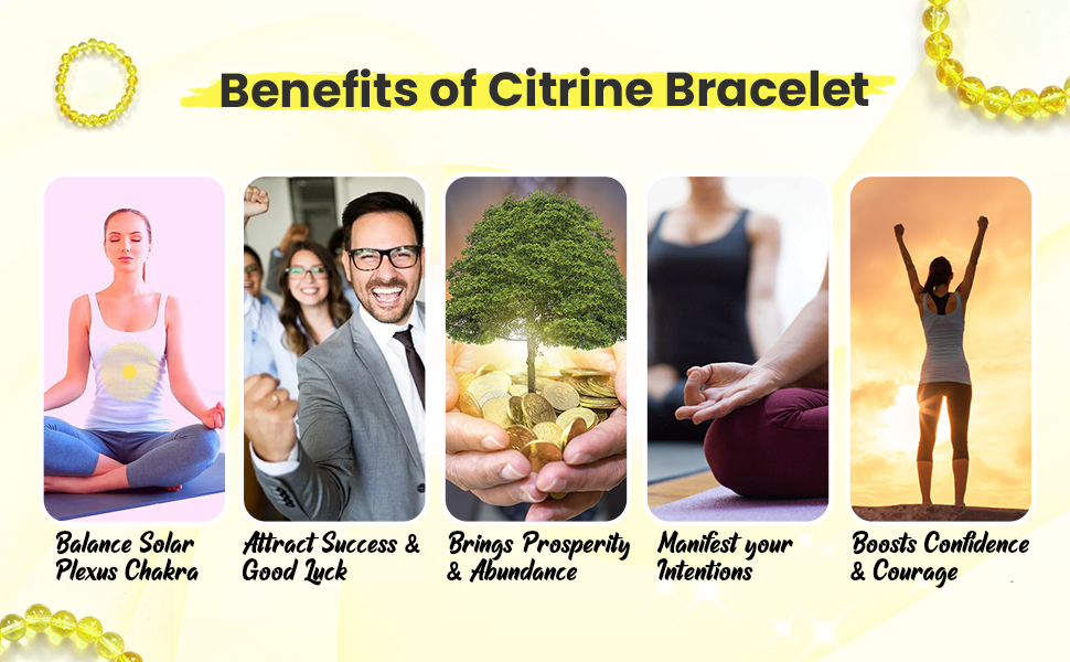 Citrine Crystal Bracelet For Abundance, Confidence & Wealth - Image 6