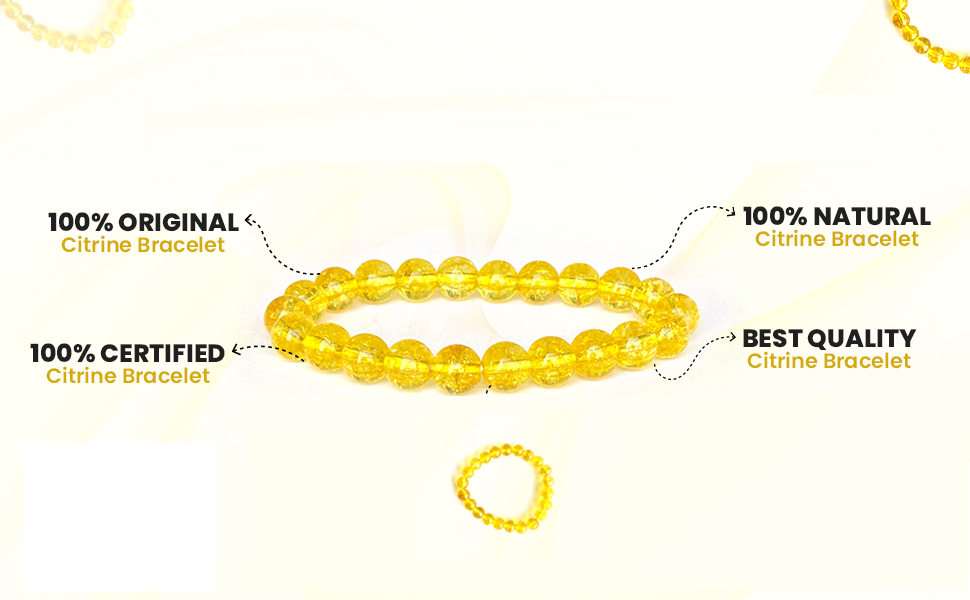 Citrine Crystal Bracelet For Abundance, Confidence & Wealth - Image 7