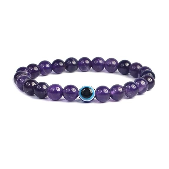Amethyst Evil Eye Bracelet - Image 5