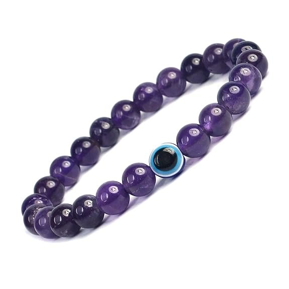 Amethyst Evil Eye Bracelet - Image 7