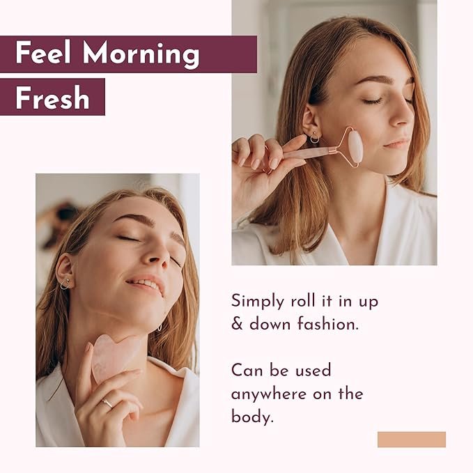 Rose Quartz Roller & Gua Sha Set - Image 10