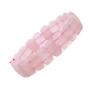 Premium Rose Quartz Diamond Cut Bracelet For Love, Relationship & Marriage