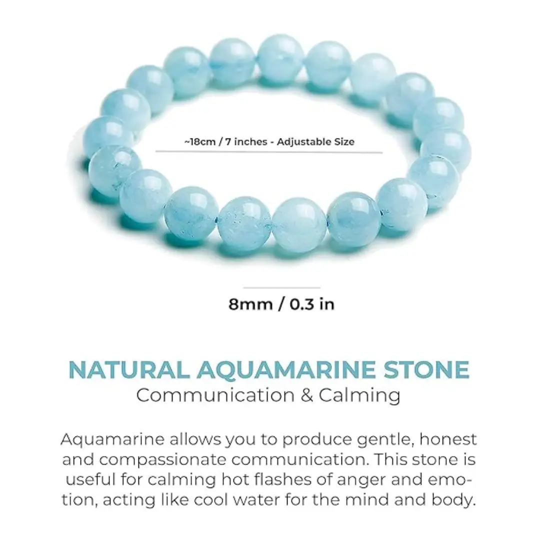 Aquamarine Natural Bracelet - Image 2